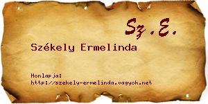 Székely Ermelinda névjegykártya